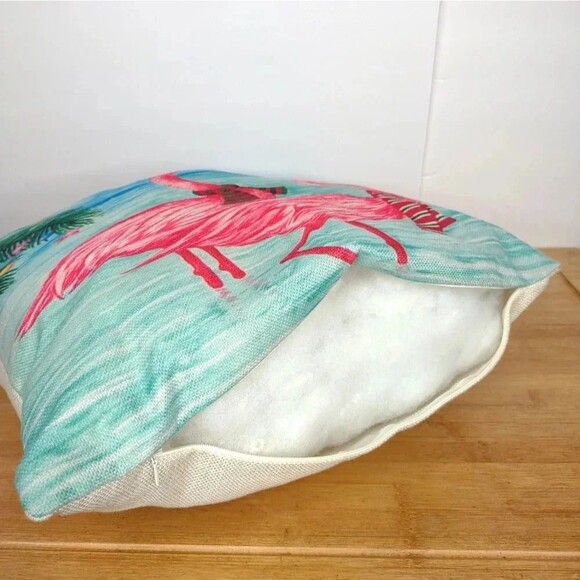 Flamingo Holiday Pillow - Picture 3 of 13